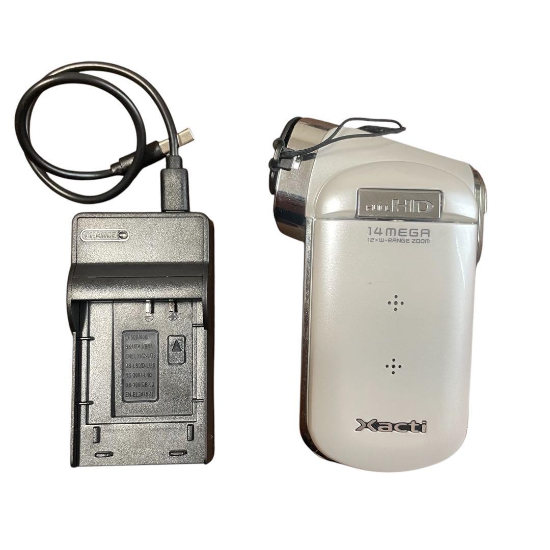 Xacti DMX-CG100 デジタルムービーカメラ充電器SDカードセット Sanyo Xacti DMX-CG100 Digital Camera Charger SD Card Set