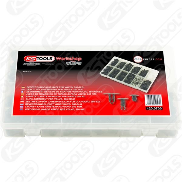 Ks-Tools 420.0700 Befestigungs-Clip-Satz - Volvo 350 Stk. 40 X 420.0057-image