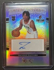 2021-22 Panini Select # YE-TWF Trendon Watford AUTO Prizm