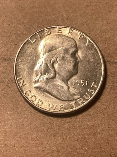 1951 S Franklin Half Dollar - Unc - As Shown! (#1515)