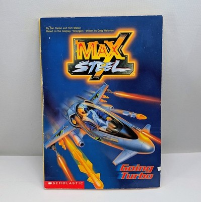 Going Turbo - Max Steel by Tom Mason 2001 Vintage 1st Printing Scholastic PB 