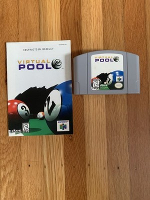 Virtual Pool 64 (Nintendo 64, 1998) w/ Manual