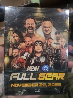AEW Full Gear 2025 BLU-RAY new & Sealed Presented By DC NOVEMBER 22ND 2025