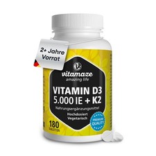 Vitamin D3 K2 mit MK7 All Trans Form, 2+ Jahre 45 g (1er Pack)