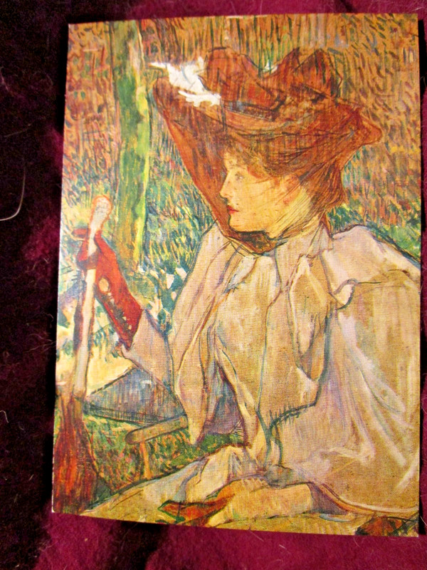 Henri de Toulouse-Lautrec Portrait of Madame Honorine Art Postcard