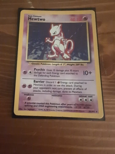 Mewtwo 10/102 Holo - 1999 Pokemon Base Set