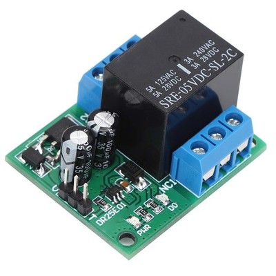 Self-Locking Relay Module, DC 5-24V 3-5A Flipflop DPDT Relay Module Double Po...