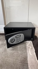 Black Home A4 43cm Extra Wide Laptop Digital Safe With Key And Lock