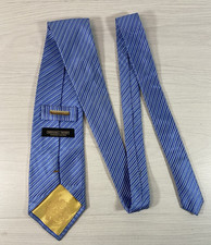 Donald J Trump Signature Collection Krawatte 100% Seide blau glänzende Streifen