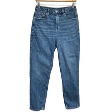 American Eagle Curvy Mom Jeans Womens 6 Blue Denim High Rise Ankle Casual