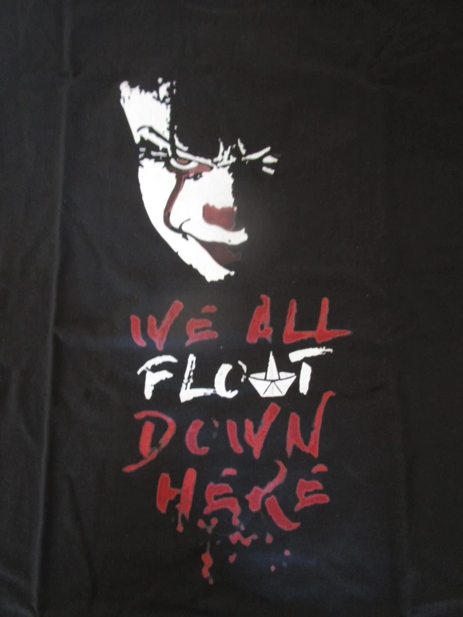 We All Float Down Here - Pennywise - Men's Black IT T-shirt Size XL | eBay