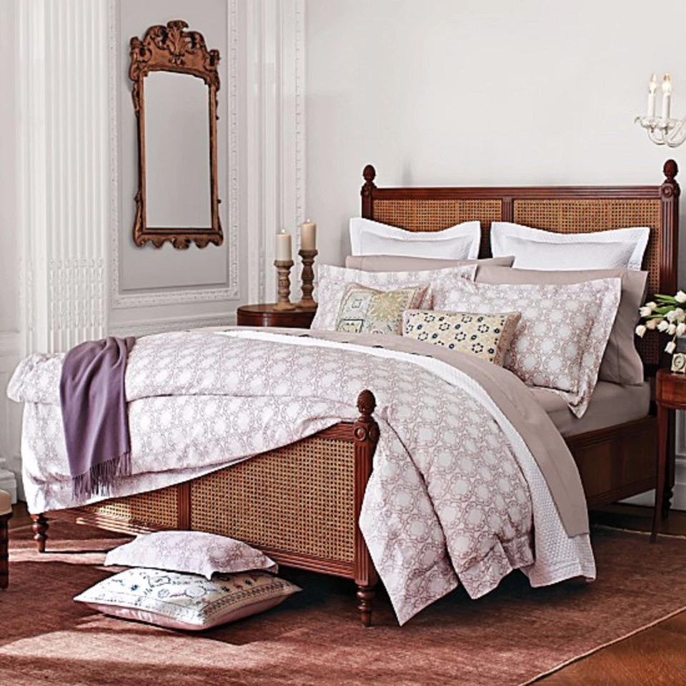 Sferra Elda Wisteria Euro Sham Algodón Egipcio Estampado Voile Ligero Italia NUEVO Foto 4 de 4