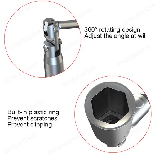 1pcs 16mm T Handle Spark Plug Socket Remover Wrench Disassembly Tool - 第 8/10 張圖片