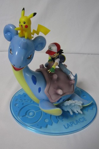 Ash Ketchum Satoshi Pikachu Lapras G.E.M. Series Pokemon Figure Excellent - Picture 2 of 7