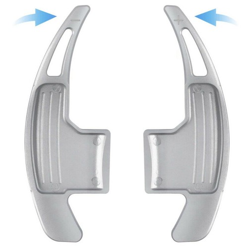 For 15-23 Ford Mustang Silver Aluminum Steering Wheel Shift Paddle Lever Shifter - Picture 8 of 11