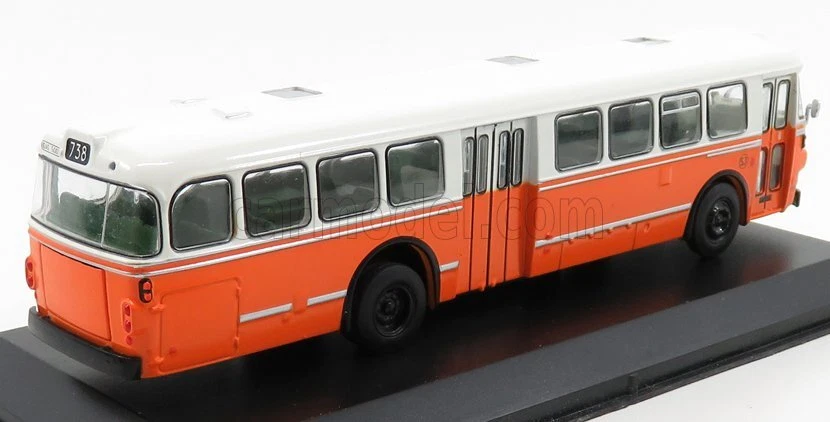 MODELLINO STATICO SCANIA VABIS D11 AUTOBUS 1969 ARANCIO BIANCO SCALA 1/72 - Immagine 2 di 4