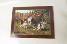 BRADEX Porzellanbild Katzen mit Eichh&ouml;rnchen (1997)/ Siegmar Jugelt ltd. Auflage
