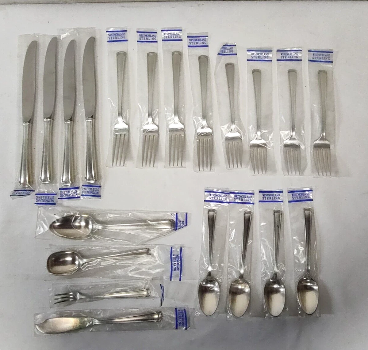 Westmorland 1900-1940 Antique US Sterling Silver Flatware Sets for