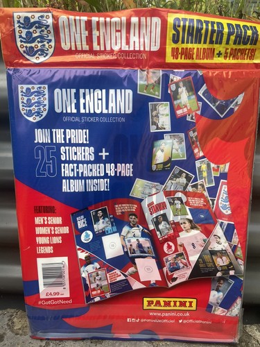One England STARTER PACK & BOX 50 Confezioni Sticker Album Panini Mondiali Euro NUOVO - Foto 11 di 12