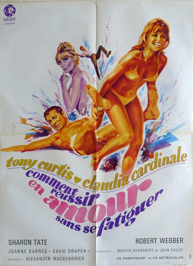 DON'T MAKE WAVES - CURTIS / CARDINALE / BIKINI - ORIGINAL MEDIUM MOVIE POSTER