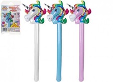 Inflatable Unicorn Bopper Hobby Horse Ride On Prop Festival Fancy Dress Kids