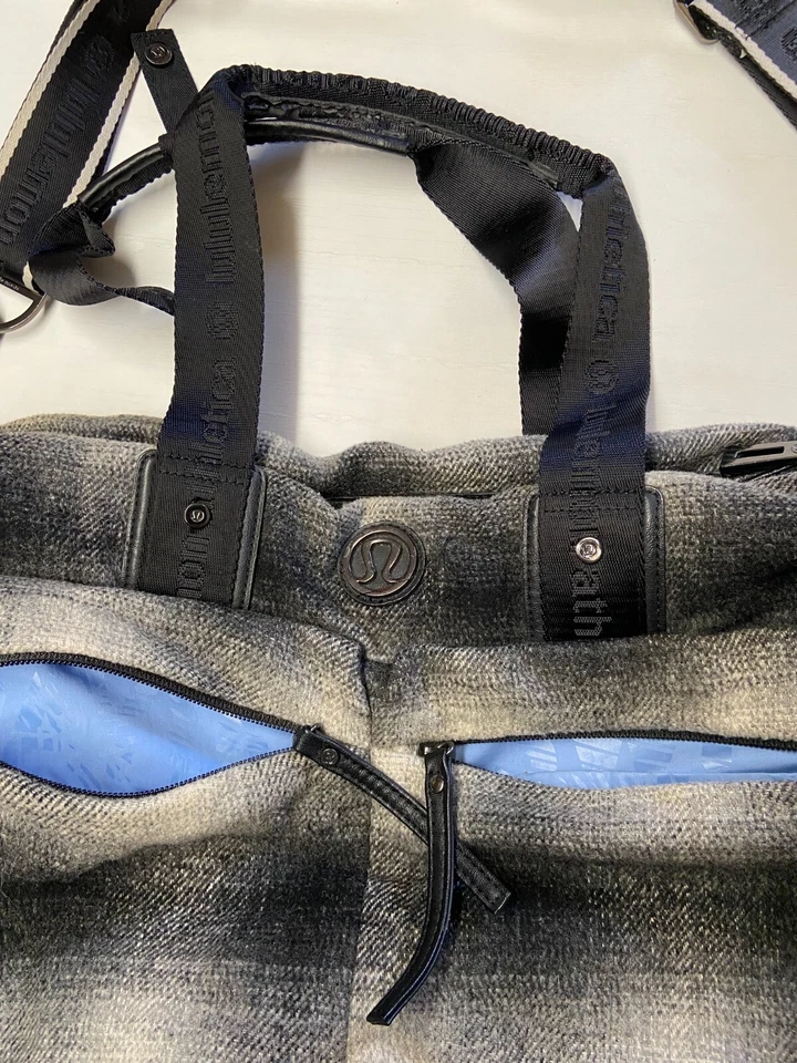 Bolso de Mano LULULEMON Gris Mezcla de Lana Yoga Gimnasio Laptop Bolsa de Vuelo Rápido Foto 2 de 4