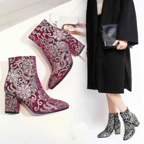 Embroidered Boots for Women