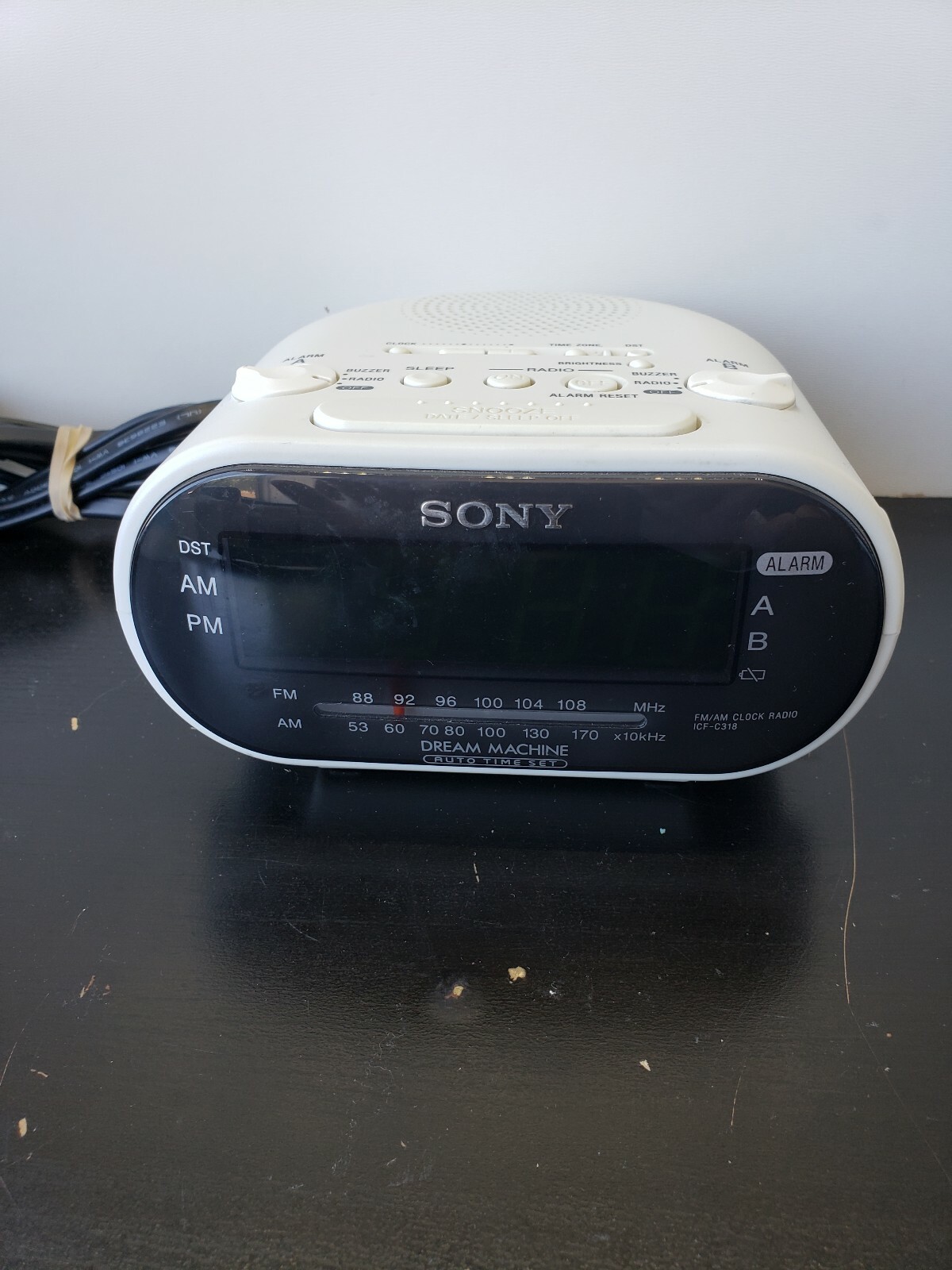 Sony Dream Machine Dual Alarm Clock AM FM Radio White ICFC318 eBay