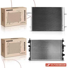 A-Premium Radiator & AC Condenser Cooling Kit for Ford C-Max 2013 2014 2015-2018