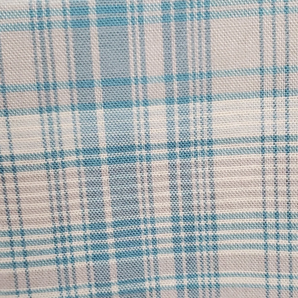 Cinturón corto de golf Greg Norman azul bebé gris y blanco a cuadros talla 8 cinta sintética Foto 3 de 4