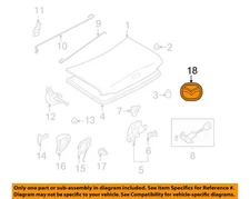 MAZDA OEM 99-05 Miata Trunk Lid-Emblem Badge Nameplate NC3751731A