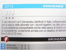 Ami Gamakatsu 2713 pesca agonismo velocità, alborella, triotto, roubasienne 