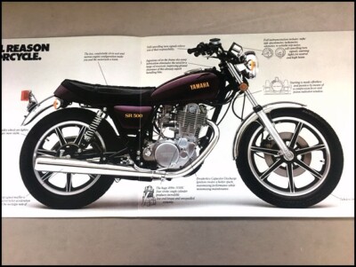 1981 1980 Yamaha SR500 Original Dirt Bike Motorcycle Sales