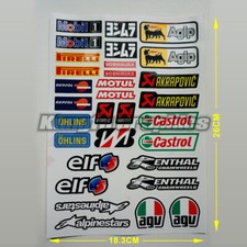 Vinyl Stickers Pack Motocross Decal For Dirt Bike Racing Scooter Helmet Exhaust