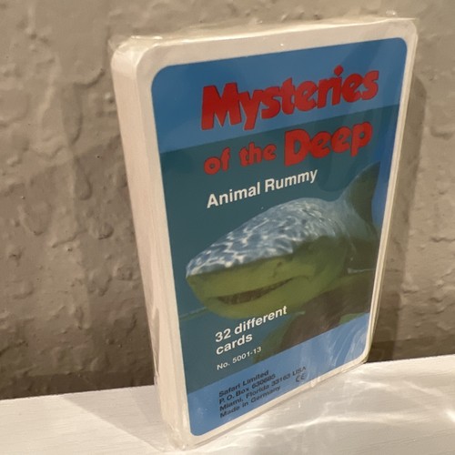 MYSTERIES OF THE DEEP ANIMAL RUMMY GAME 32 CARDS NEW SEALED F.X. SCHMID GERMANY - Picture 5 of 6