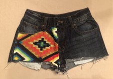 Girls Denim Shorts Blue 5-Pocket by Arizona Jean Co Size 16R, Custom New