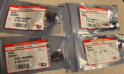 Hitachi Construction Machinery Screw E13811076 Quantity 4.
