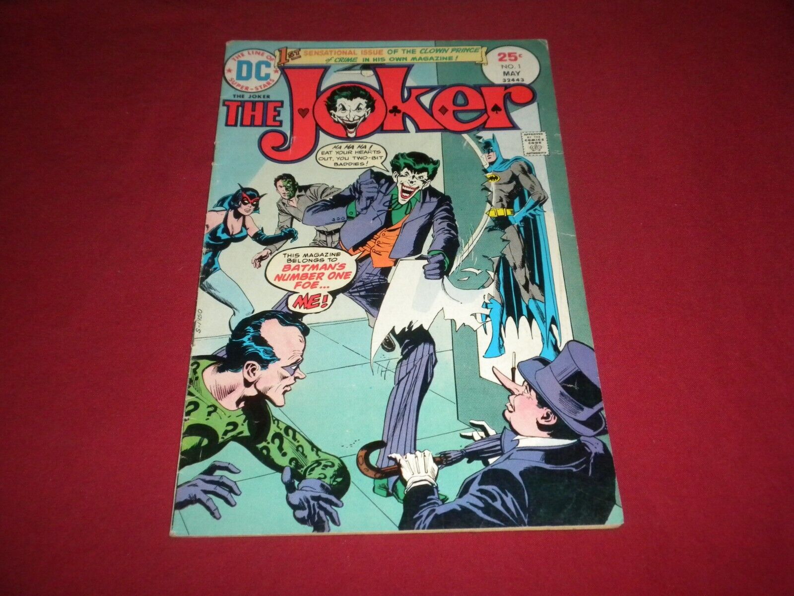 BX3 Joker #1 dc 1975 comic 5.0 bronze age BATMAN! RIDDLER! PENGUIN! SEE STORE!