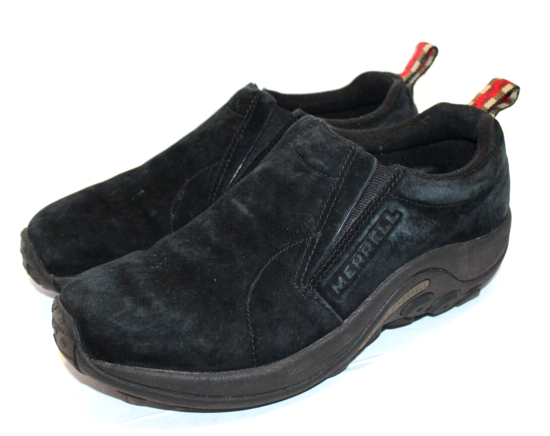 Scarpe Merrell Jungle Moc nere casual da passeggio scamosciate slip on uomo 7 5 nere