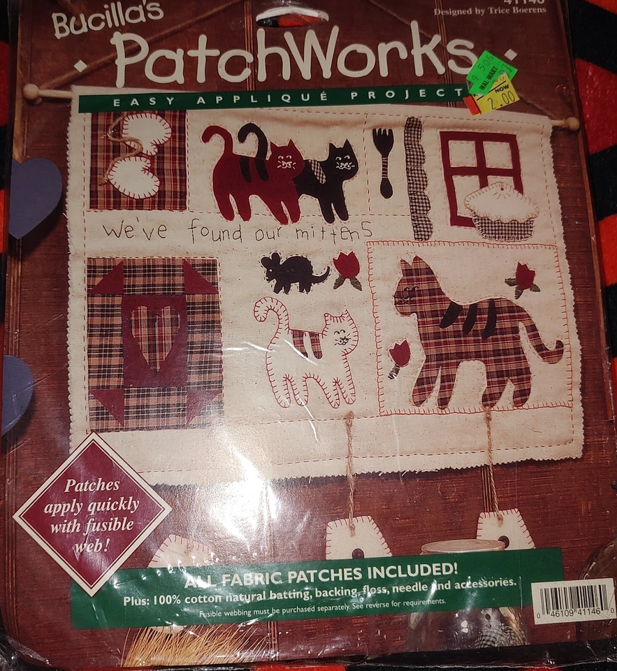 Lot of 7 Vintage Craft, Crossstitch, Applique Kits - Image 2 of 4