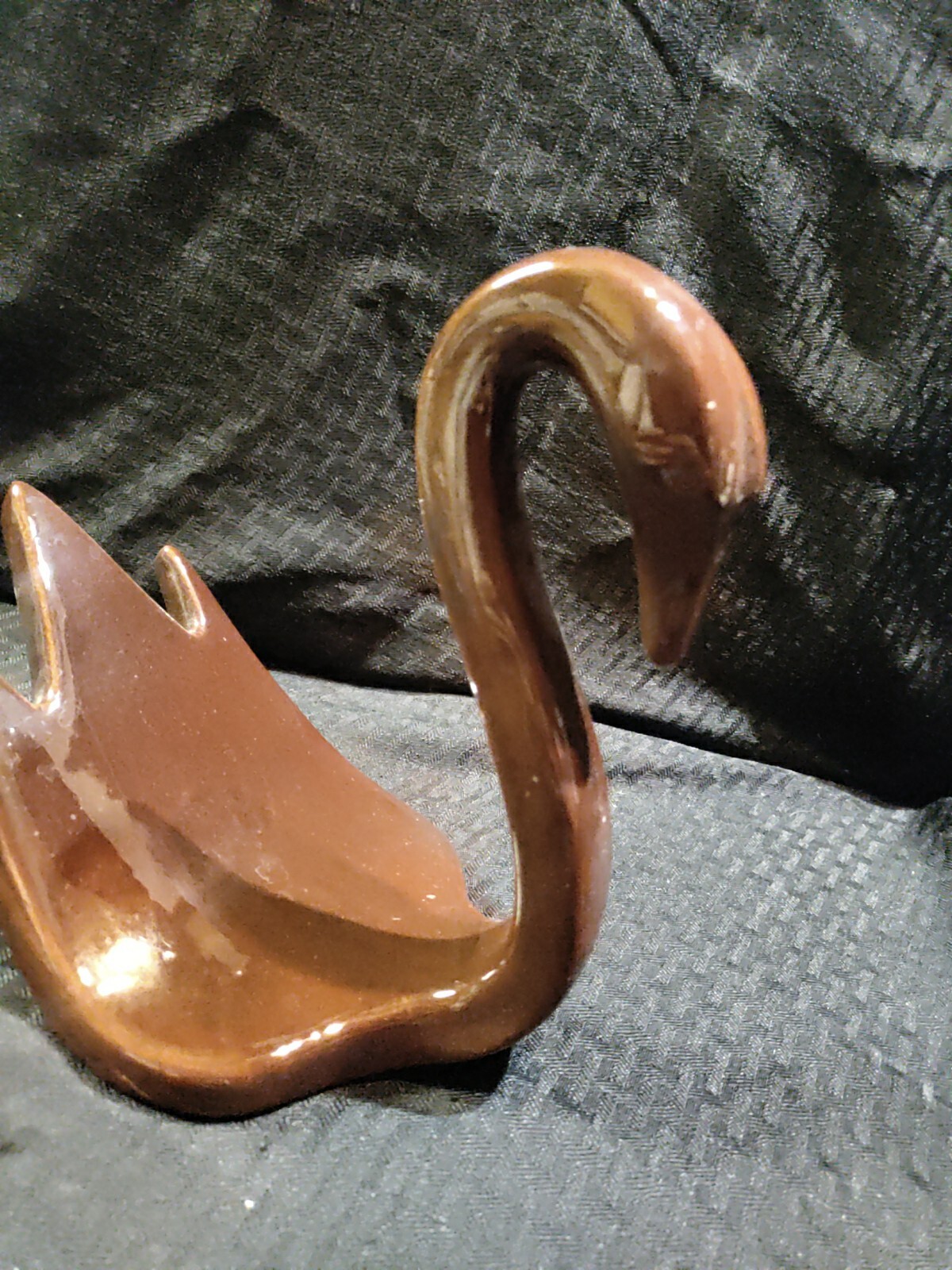 Vintage Brown Ceramic Swan Towel Holder/Bathroom Decor eBay