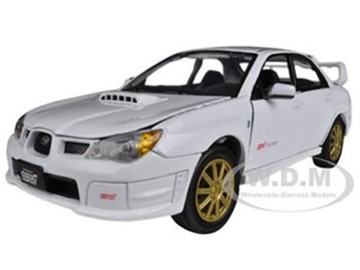 ミニカー 1/24 HotWorks SUBARU IMPREZA WRC STI Subaru Impreza WRX STI White 1/24 Diecast Car Mode - Walmart.com