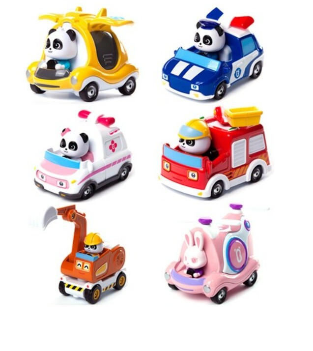 BabyBus Diecast Mini Car 6 Type Korea Academy Toy KiKi Miumiu