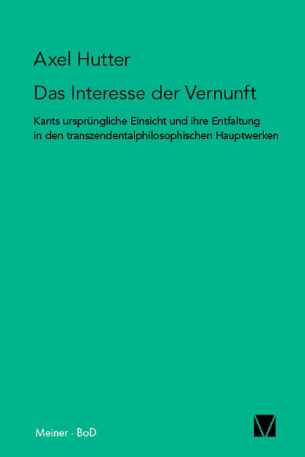 Thumbnail - Axel Hutter / Das Interesse Der Vernunft
