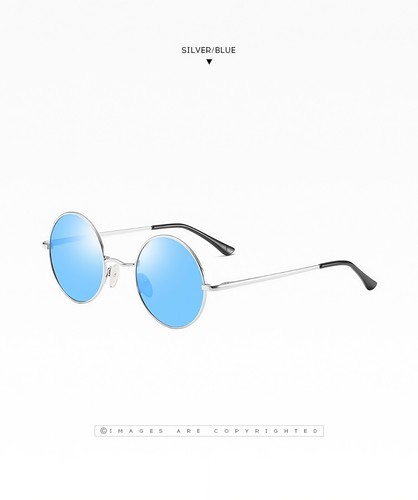Women 8 Color Lens Retro Round Sunglasses Lightweight UV400 Vintage Hippie Style - Picture 108 of 117