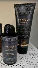 2 pc set Bath Body Works VANILLA NOIR Body Cream Body Spray NEW