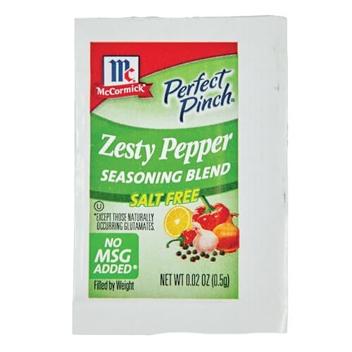 McCormick Perfect Pinch Zesty Pepper Seasoning Packets, 500 count 500
