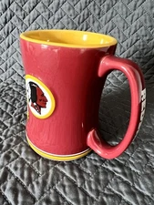 2013 Boelter Embossed NFL Washington Redskins Double Sided Logo Coffee Mug Cup