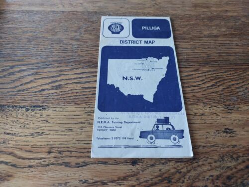 NRMA Pilliga District Map, Vintage paper folded map - Picture 1 of 6