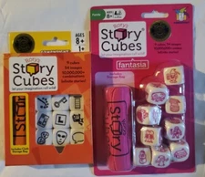 New Rory’s Story Cubes Original + Fantasia - 9 Cubes, 54 Images w/ Storage Bag